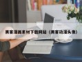 河池黑客漫画素材下载网站（黑客动漫头像）